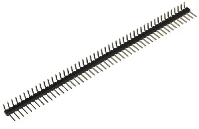 Letvica, Pin Header, pozlaćena, 50 pina, pod uglom 90°, — šifra 10451 | Kelco