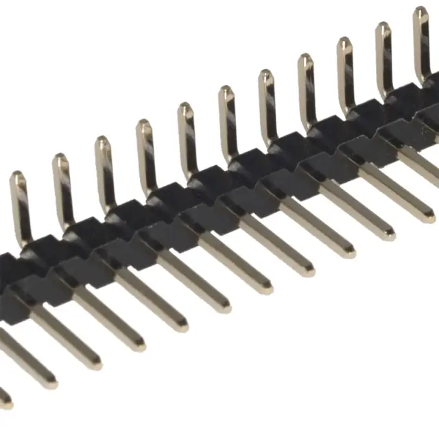 Letvica, Pin Header, pozlaćena, 50 pina, pod uglom 90°, — šifra 10451 | Kelco — slika 2