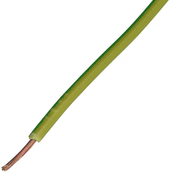 Provodnik, bakarni, PVC, H05V-K, 0.5mm², žuto-zeleni — šifra 10609 | Kelco