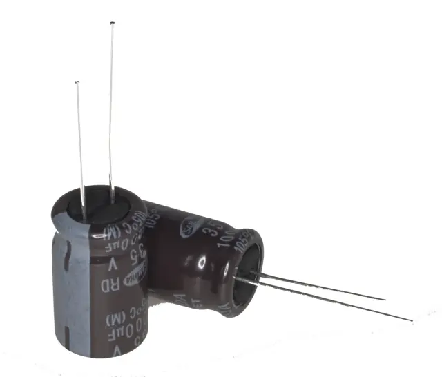 Elko, stojeći (RAD), 105°C, 1000µF, 35V, 13X20mm, RM5, RD1V108M12020BB, Samhwa — šifra 10792 | Kelco