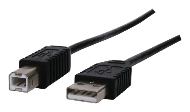 Kabl, USB, V2.0, A muški na B muški, crni, 3 metra — šifra 10917 | Kelco