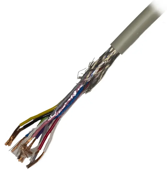 Provodnik, bakarni, licnasti, LIYCY, 10 X 0.14mm², okrugli, oklopljeni, sivi — šifra 11192 | Kelco