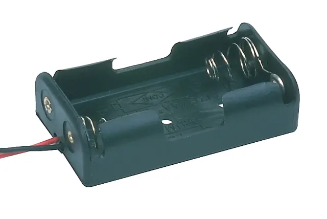 Baterijsko kućište, 2 X AA/LR06/R6/Penlight, sa žičanim izvodima — šifra 11206 | Kelco