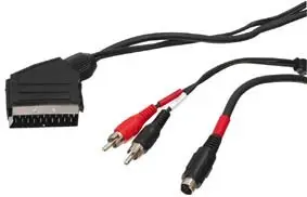 Kabl, SCART, muški na SVHS muški + 2 X RCA muški, 1.5 metar — šifra 11227 | Kelco