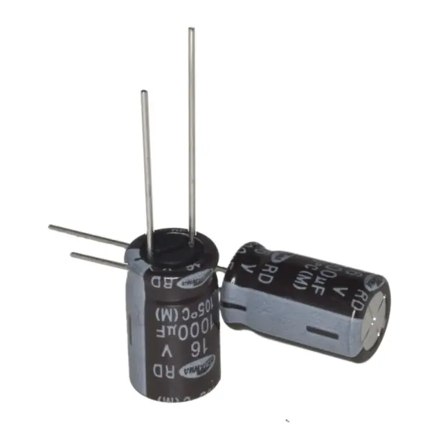 Elko, stojeći (RAD), 105°C, 1000µF, 16V, 10X17mm, RM5, RD1C108M10016BB200, Samhwa — šifra 11337 | Kelco — slika 2