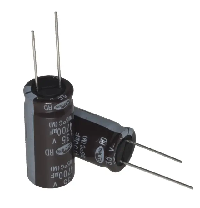 Elko, stojeći (RAD), 105°C, 4700µF, 35V, 16X36mm, RM7.5, RD1V478M1635MBB, Samhwa — šifra 11357 | Kelco