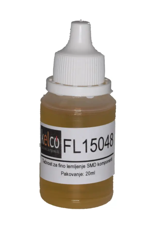 Standardni flux, 'NO CLEAN' na bazi alkoholnog rastvora kalafonijuma, TK83, 15ml — šifra 11409 | Kelco