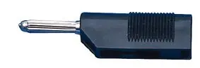 Banana, BSB20, Hirschmann, crna, 60V DC / 30A, povezivanje vijkom, max. presek kabla: 2.5mm2 — šifra 11838 | Kelco