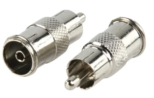 Adapter, muški RCA na ženski RF-COAX za FM tjunere — šifra 11899 | Kelco