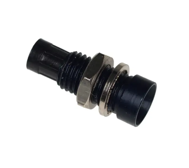 Kućište, metalno za LED 3mm, reflektorsko, crno, — šifra 12053 | Kelco