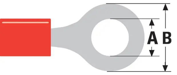 FAST ON RING 3.2MM RED — šifra 12137 | Kelco — slika 2