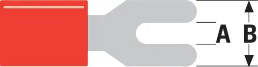 Flah viljuška, crvena, 4.3mm — šifra 12143 | Kelco — slika 2