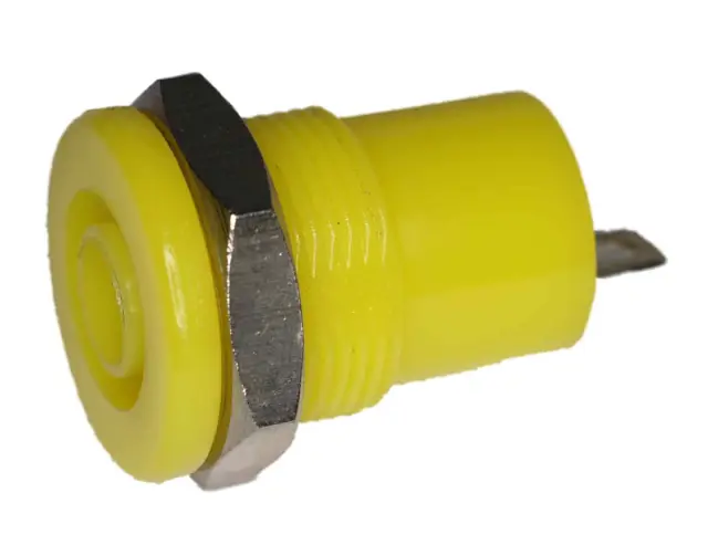 Buksna 4mm, SIBA, 25A, žuta — šifra 12633 | Kelco