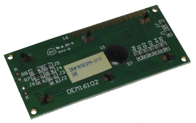 LCD displej, 1 X 16 CHR, STN, žuti, — šifra 12675 | Kelco — slika 2