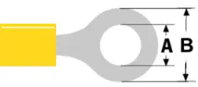FAST ON RING 8.4MM YELLOW — šifra 12702 | Kelco — slika 2