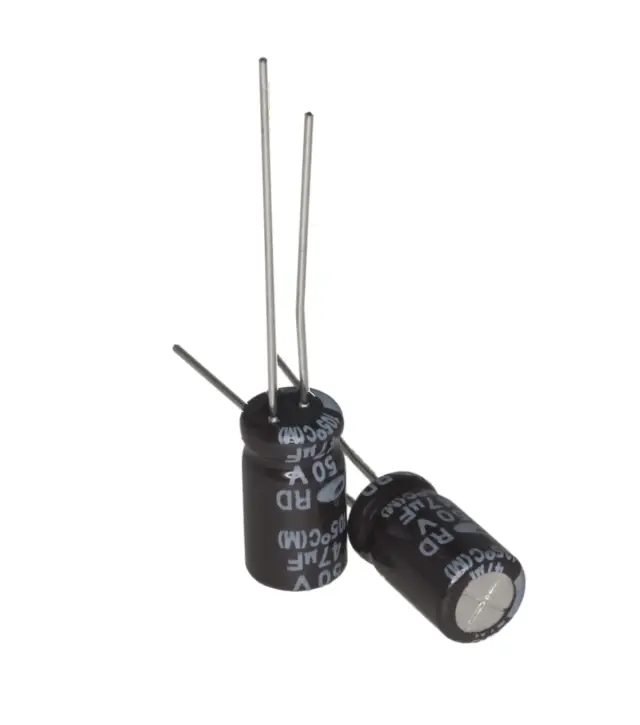 Elko, stojeći (RAD), 105°C, 47µF, 50V, 6.3X11mm, RM2.5, Jamicon, JTK476M050T1AME11L — šifra 13114 | Kelco