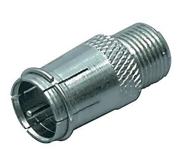 Adapter F muški (quick verzija bez navoja) na F ženski — šifra 13256 | Kelco