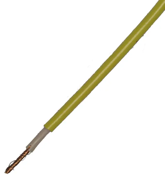 Provodnik, LIFY, EXTRA savitljivi, žuti, 1mm², formacija 259x0.07mm², spoljni prečnik 3.8mm, Schnepp — šifra 13673 | Kelco