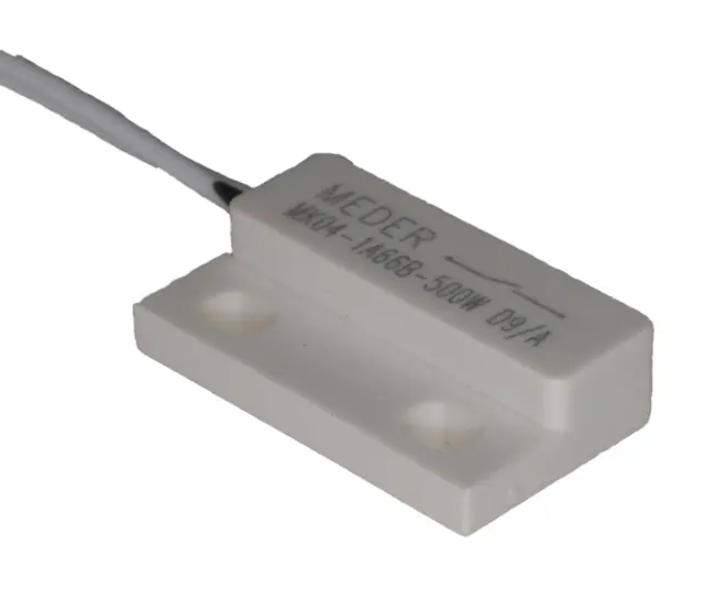 Reed senzor,MEDER, 0.5A, 1 x ON, 10W, za montažu sa kablom, normalno otvoren, bez magneta — šifra 13774 | Kelco — slika 2