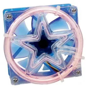 Neonska cev, okrugla, Fi=8cm, sa zvezdom, crvena — šifra 14139 | Kelco