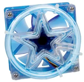 Neonska cev, okrugla, Fi=8cm, sa zvezdom, plava — šifra 14140 | Kelco