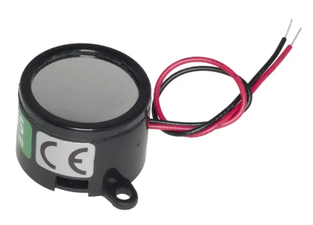 Piezo sirena, 6-11V, 40mA, 90dB, 2900Hz, žica, 28mm — šifra 14208 | Kelco