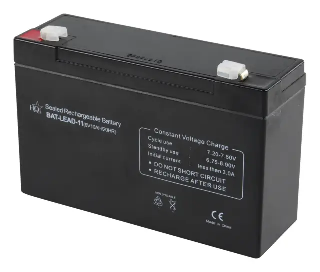 Akumulator, 6V, 10Ah, 151x50x95mm, olovni, hermetički zatvoren — šifra 14654 | Kelco