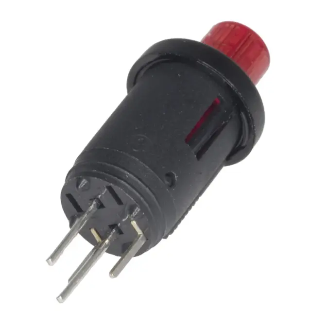 Prekidač-taster, minijaturni, LED crvena, Schurter, ON-OFF, SPST, 50V, 100mA, Fi=8.7mm — šifra 14775 | Kelco — slika 2