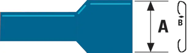 Flah utičnica, 6.4x0.8mm za provodnik 1.5mm², plava, potpuno izolovana — šifra 14957 | Kelco — slika 2