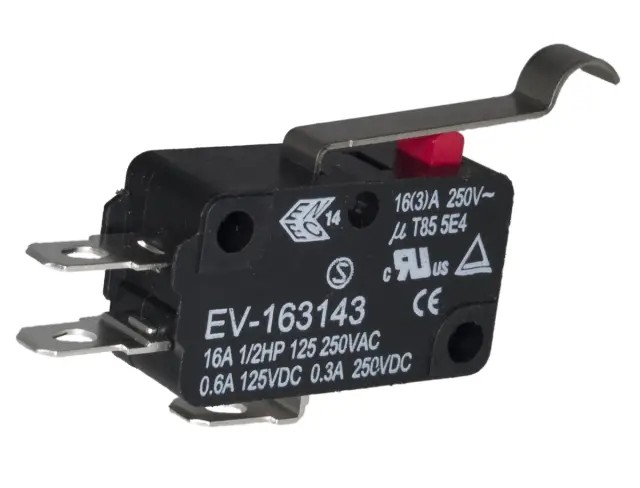 Microswitch Sim.Roller 250V 16A — šifra 14994 | Kelco