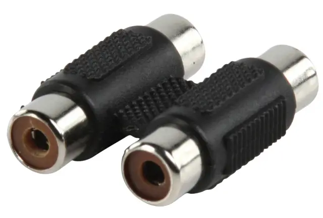Adapter, dupli ženski RCA na dupli ženski RCA — šifra 15062 | Kelco