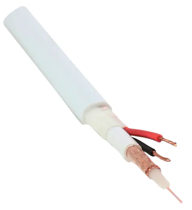 Provodnik, koaksijalni, RG59, 75Ω, video kabl sa provodnikom za napajanje 2X0.75mm² — šifra 15140 | Kelco