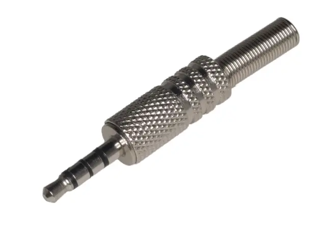 Muški, 3.5mm, sa četiri prstena, metalni, sa uvodnikom za kabl — šifra 15146 | Kelco — slika 2