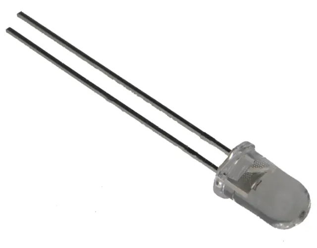 LED INFRARED, 5mm, Clear, 44°, 890nm, — šifra 15324 | Kelco