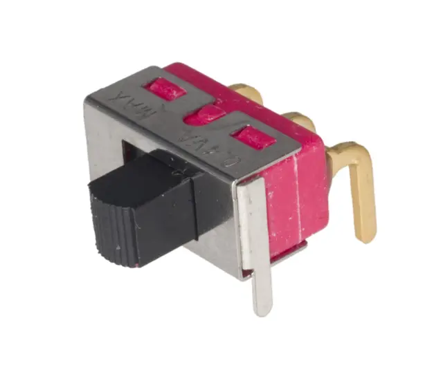 Prekidač, klizni, horizontalna print montaža, ON-ON, SPDT, 125V AC, 5A, 6.6x12.7mm — šifra 15473 | Kelco