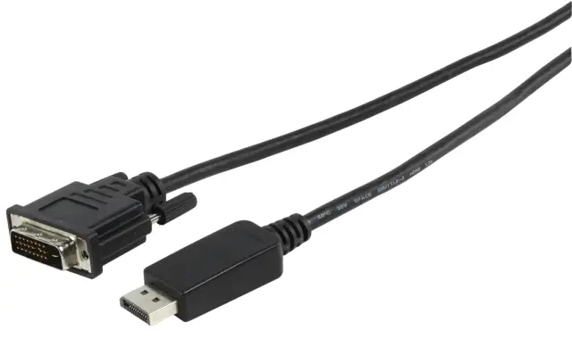 Kabl, muški DISPLAY PORT na muški DVI-D 24+1, 3 metra, 1080p@60Hz/1600x1200 — šifra 15693 | Kelco