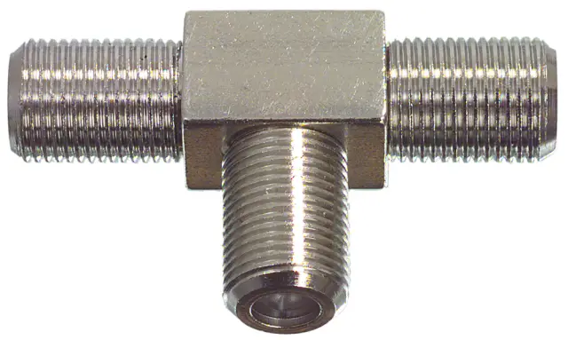 Adapter F ženski na dva F ženska, T-konektor — šifra 15840 | Kelco