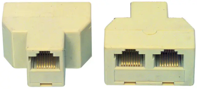 Adapter telefonski, modularni, ženski -> 2 x ženski, RJ45, 8/8pin — šifra 15857 | Kelco