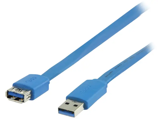 Kabl, USB, V3.0, A muški na A ženski, plavi, 2 metra — šifra 16039 | Kelco