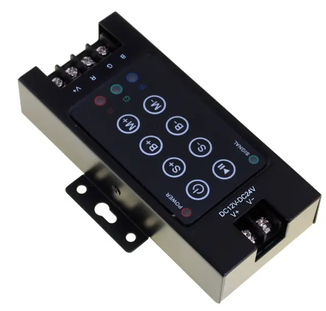 8-Key RGB Controller for LED Light Strip (DC 12č24V) — šifra 16138 | Kelco
