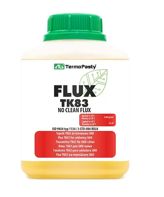 Standardni flux, 'NO CLEAN' na bazi alkoholnog rastvora kalafonijuma, TK83, 100ml — šifra 16248 | Kelco