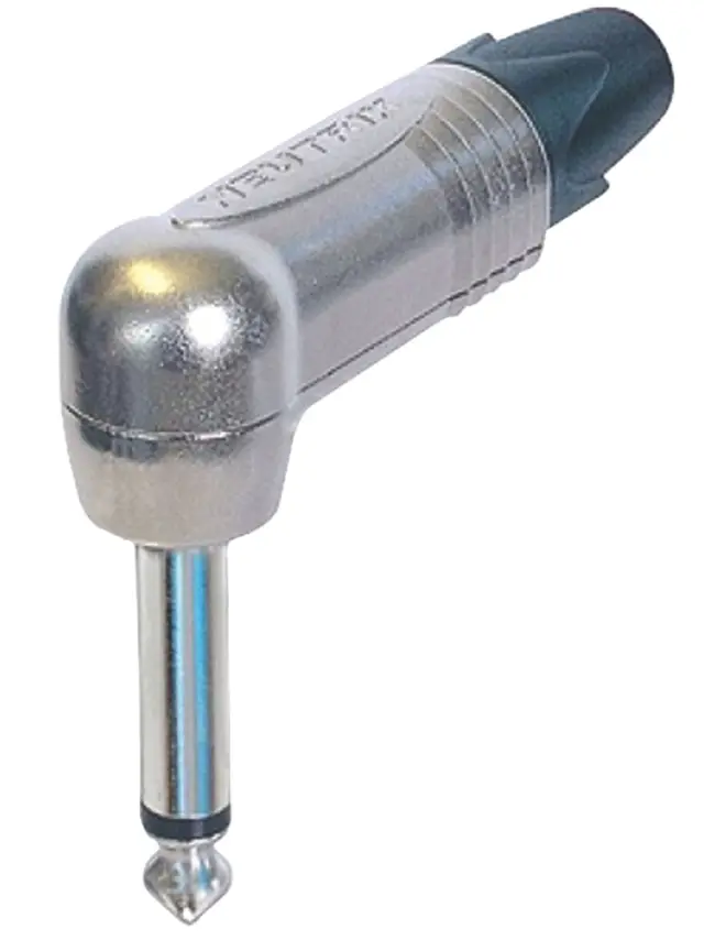 Muški, 6.35mm, mono metalni, pod uglom od 90°, NP2RX, Neutrik — šifra 16278 | Kelco