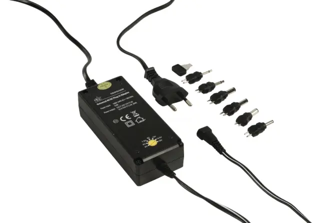 Adapter, 230VAC na 5-6-7.5-9-12-13.5-15V DC, 36W, 2400mA - 3000mA, univerzalni — šifra 16324 | Kelco