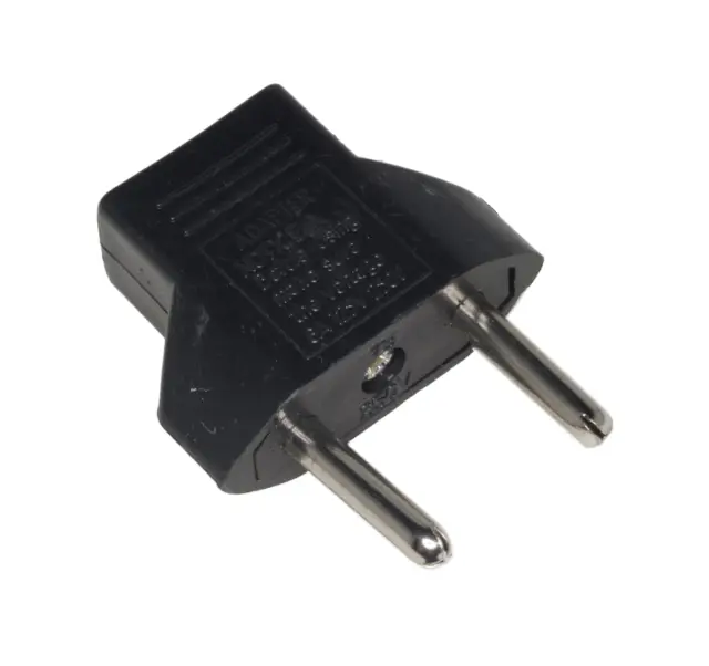 Adapter za priključenje američkih uređaja na evropske utičnice. SAMO ZA UREĐAJE KOJI RADE I NA 230V — šifra 16349 | Kelco