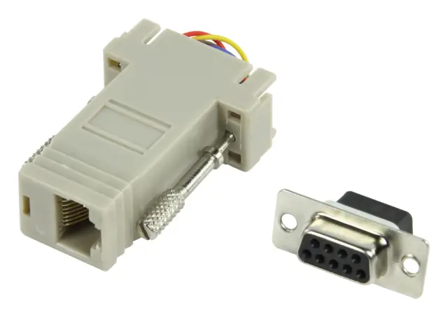 Adapter, DSUB 9 ženski na RJ45 ženski, 8 žica — šifra 16486 | Kelco
