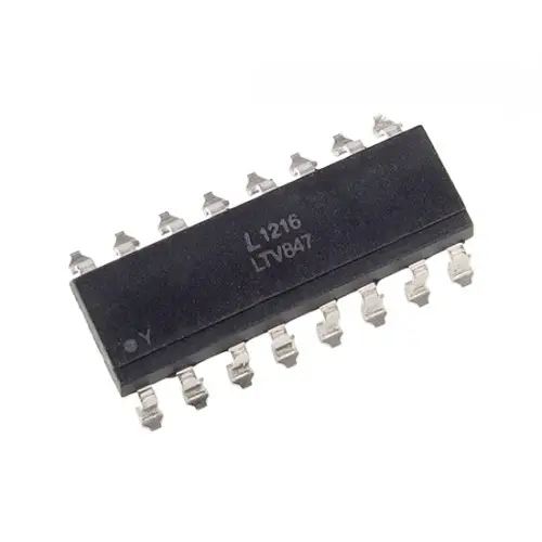 4 X OPTOCOUPLER 5kV, 35V, 50mA, >50%, SMD16, SO16 — šifra 16550 | Kelco