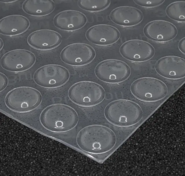 Podnožje za kutije, okruglo, Fi=7.9mm, h=2.2mm, gumeno, providno — šifra 16553 | Kelco