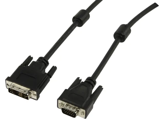 Kabl, DVI-A 12+5 pin muški, na VGA DSUB 15 HD, muški, 2.0 metara — šifra 16779 | Kelco