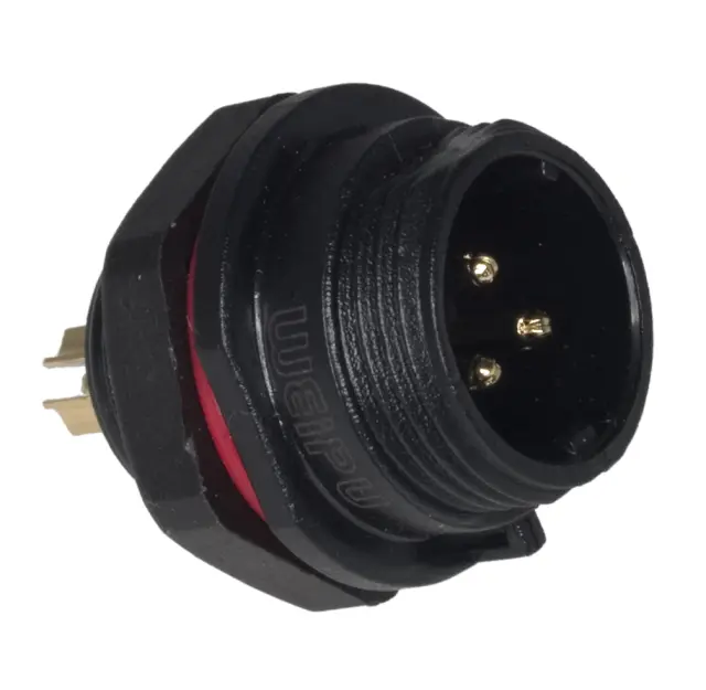 Konektor CliffCon 68, muški za šasiju, 3-polni, 13A/250VAC, IP68, 13mm otvor — šifra 16798 | Kelco