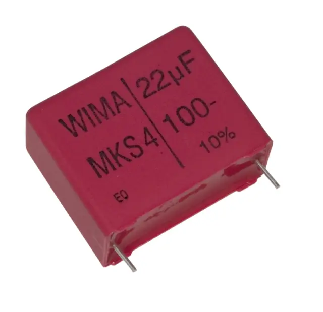 Kondenzator, metalizirani poliester, MKS 4, 100V, 22µF, 10%, RM27.5, Wima — šifra 17016 | Kelco